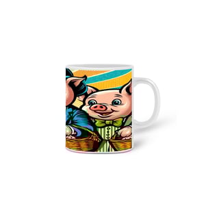 Nome do produto Caneca Os Três Porquinhos Arte Pop