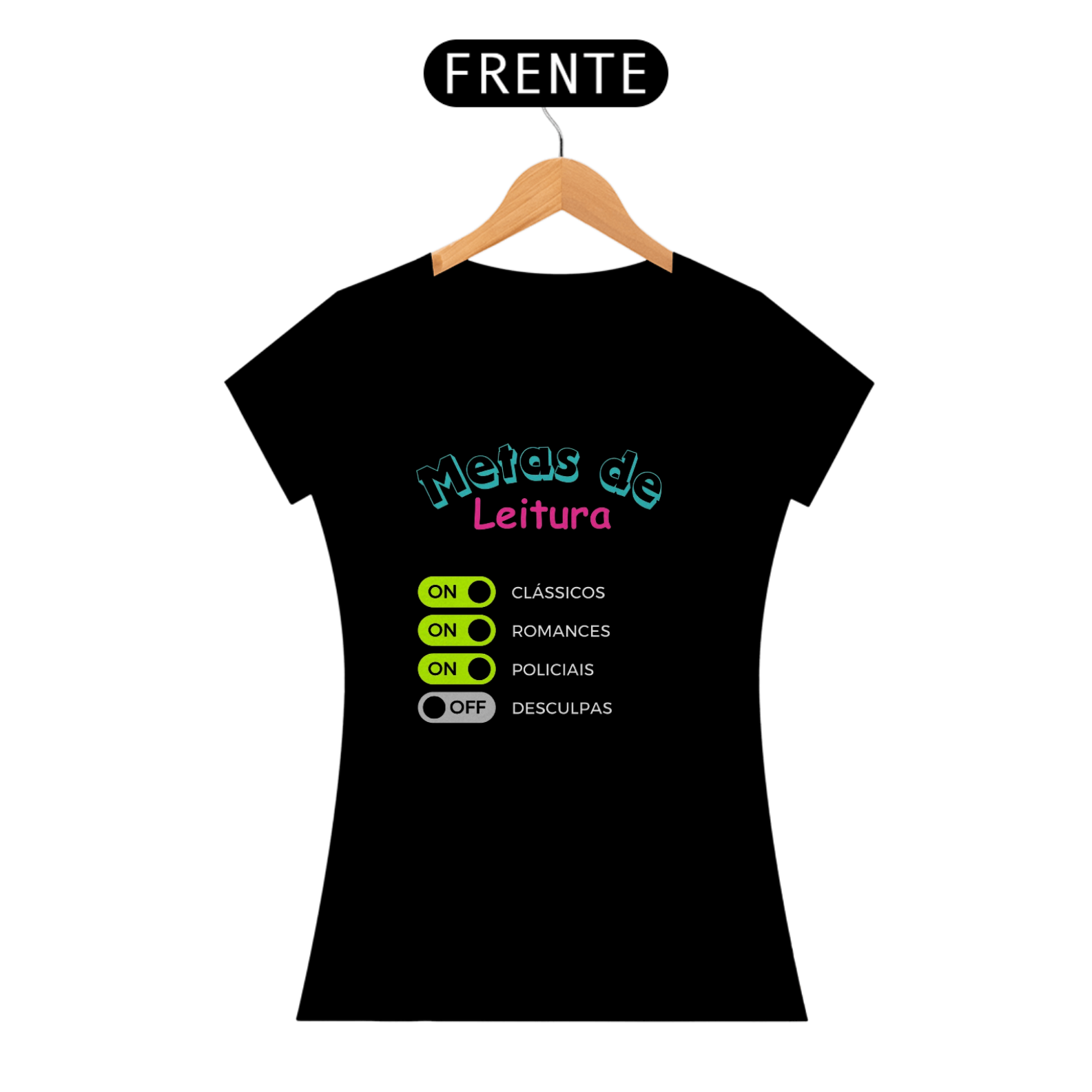 Camisetas Femininas Metas de Leitura