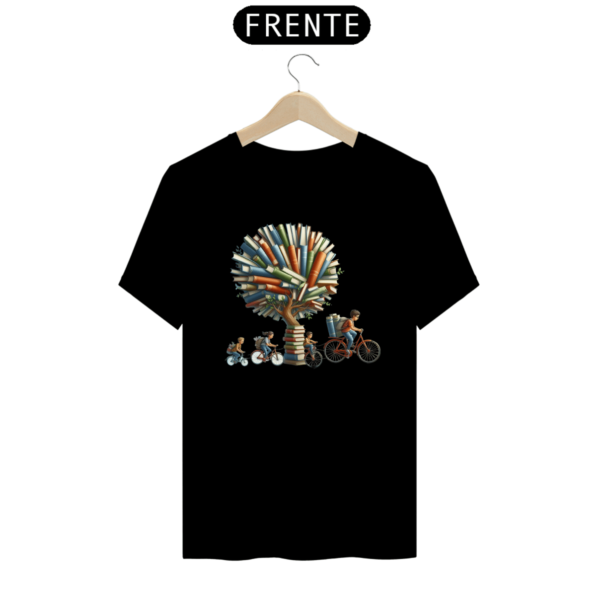 Nome do produto: Camiseta  Pedalando pela Leitura