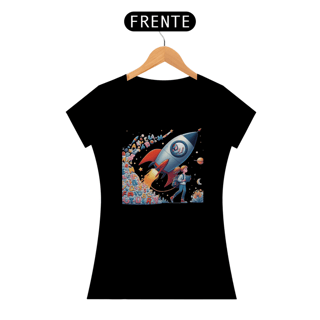 Nome do produto Camiseta Feminina Viagem Literária ao infinito