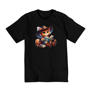 Nome do produto Camiseta Infantil Gato de Botas