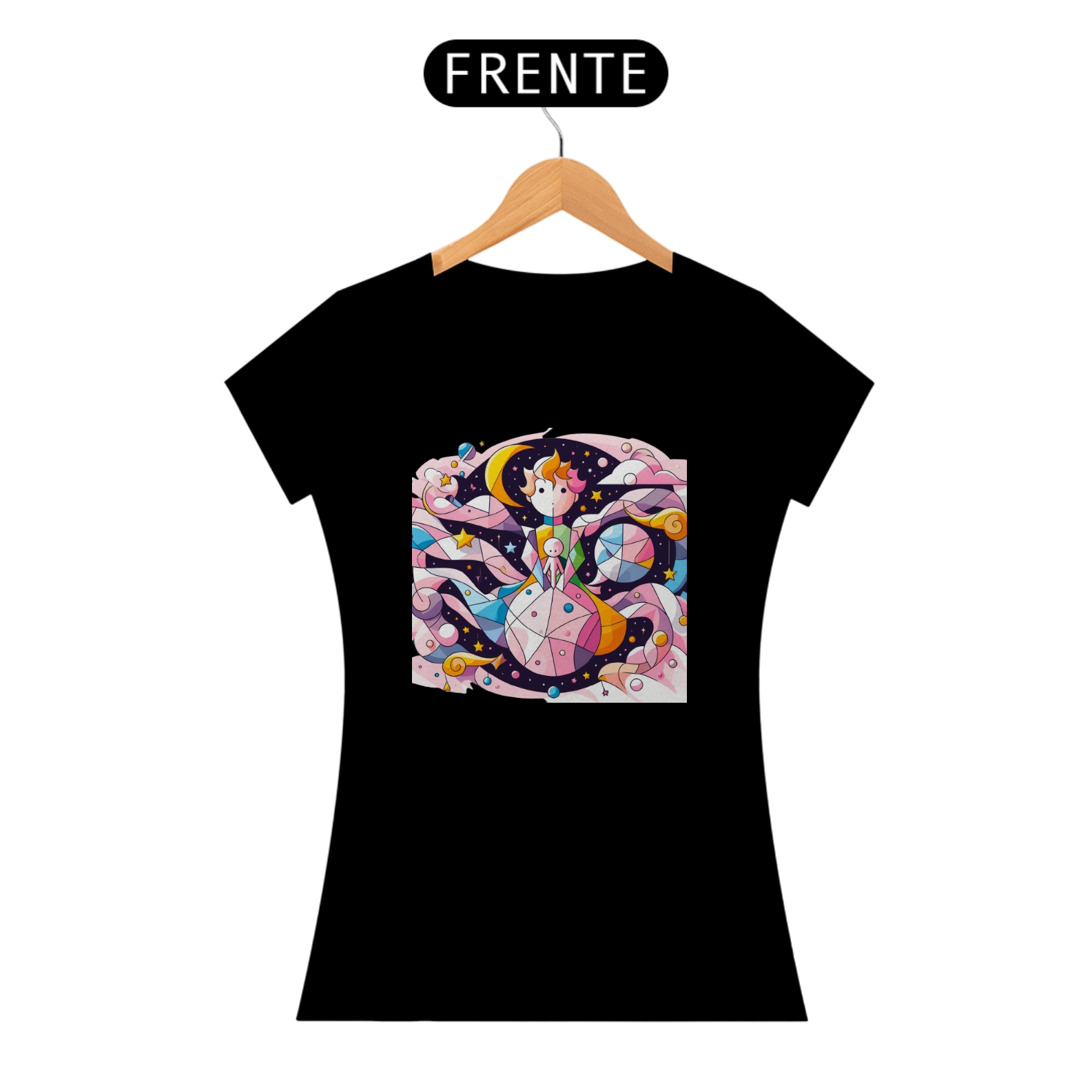 Camiseta Pequeno Príncipe Cubismo