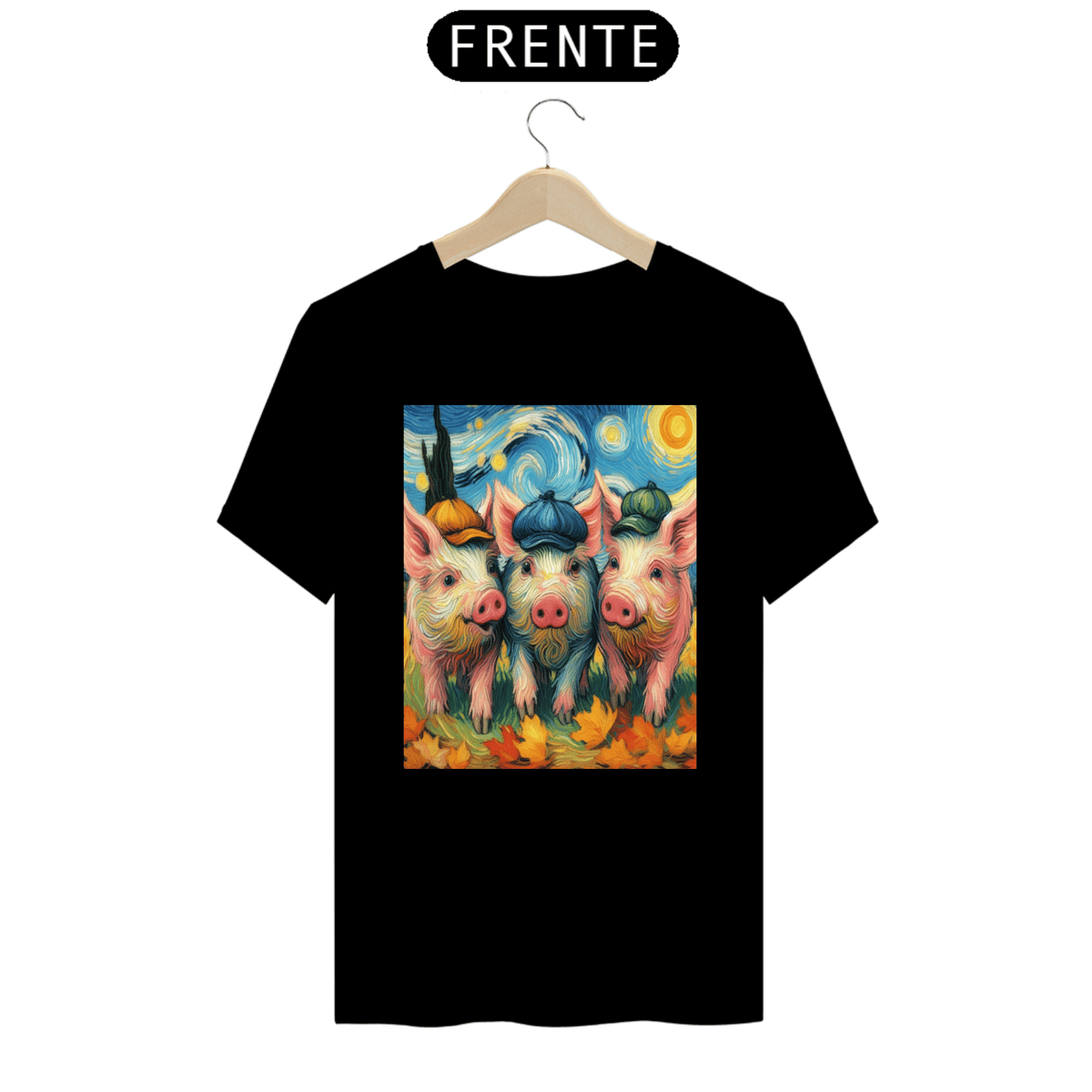 Nome do produto: Camiseta  Os Três Porquinhos