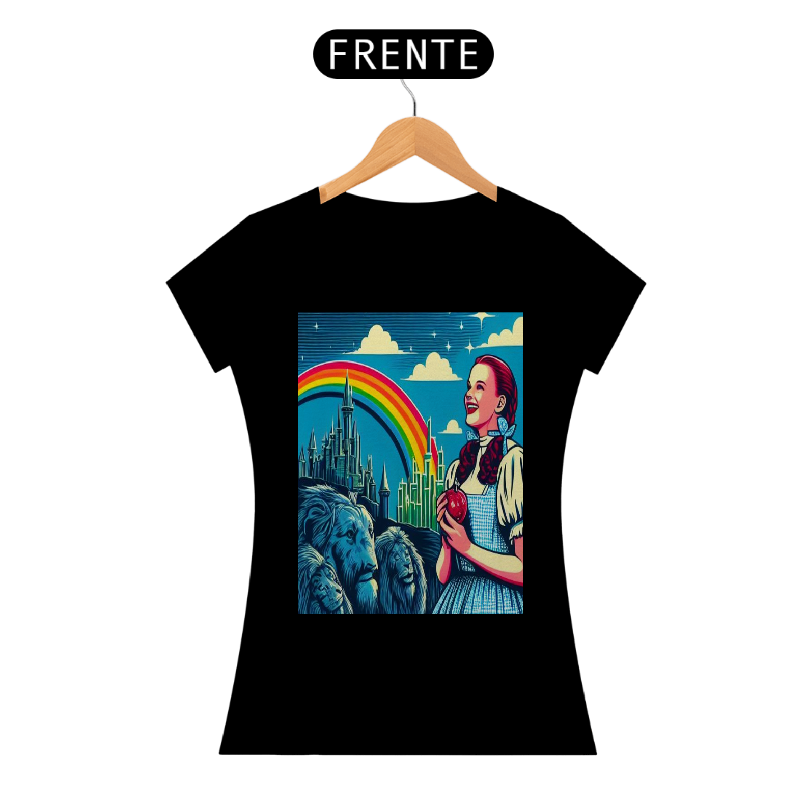 Camiseta Feminina Mágico de OZ Art Pop