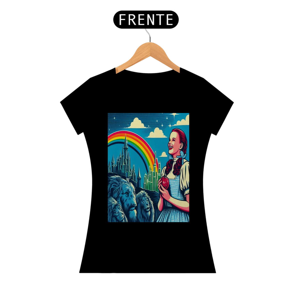 Nome do produto: Camiseta Feminina Mágico de OZ Art Pop