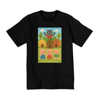 Nome do produto Camiseta Infantil 3 Porquinhos Lúdico