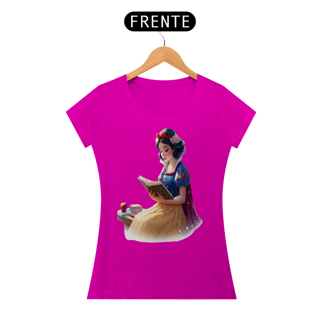Nome do produto Camiseta Feminina Branca de Neve Leitora
