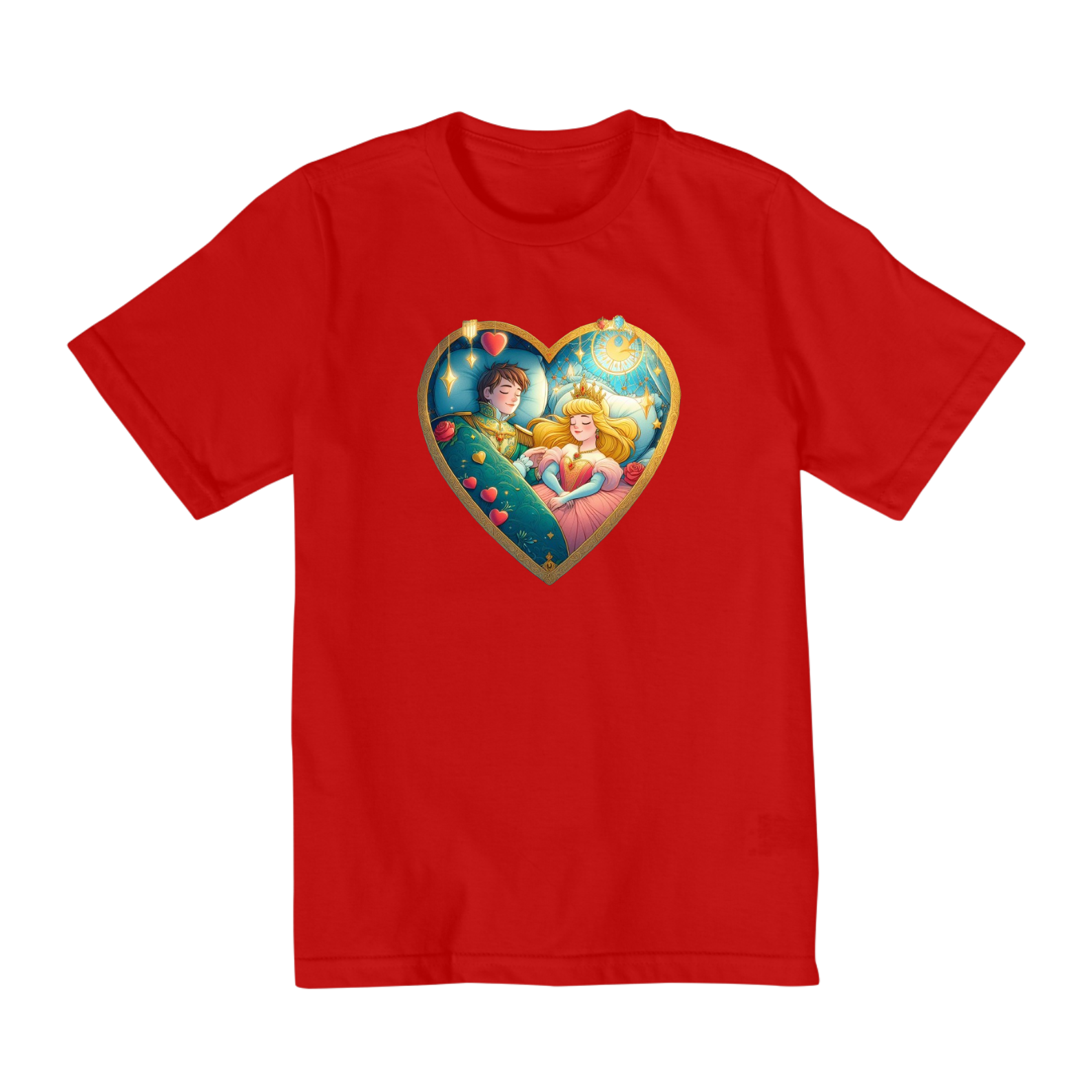 Camiseta Infantil Bela Adormecida e o Príncipe