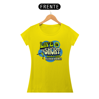 Nome do produtoCamiseta baby look algodão quality LIFE IS SHORT