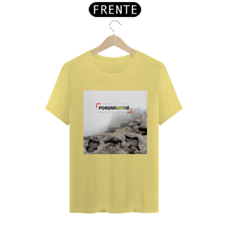 Nome do produtoCamiseta unissex algodão estonada PORQUE ESTÁ LÁ (SINO)