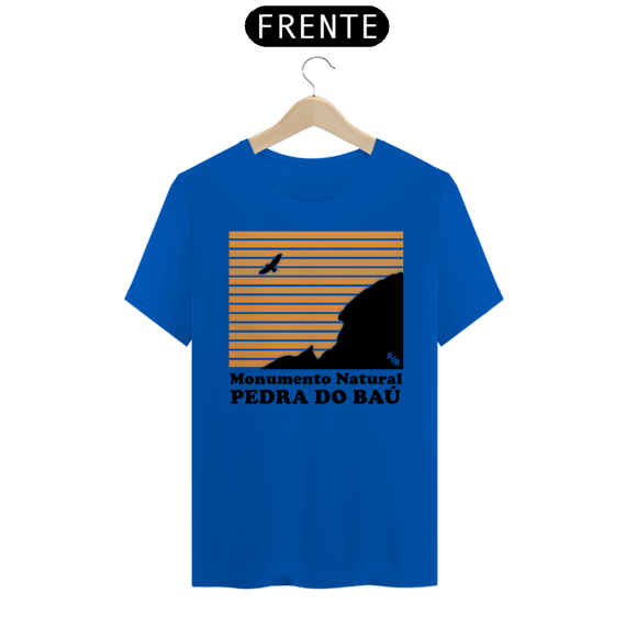 Camiseta unissex algodão quality PEDRA DO BAÚ MONA (LISTRAS)
