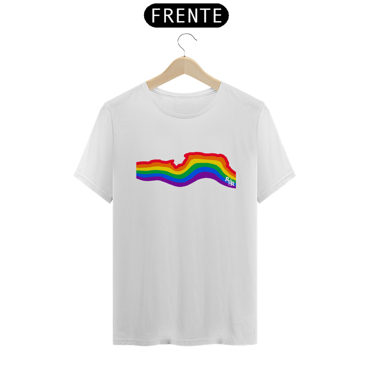 Nome do produto: Camiseta unissex algodão quality PEDRA DO BAÚ LGBT