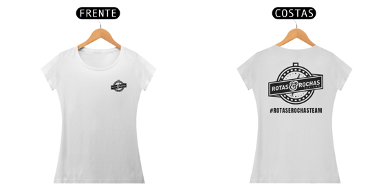 Camiseta baby look algodão classic R&R TEAM