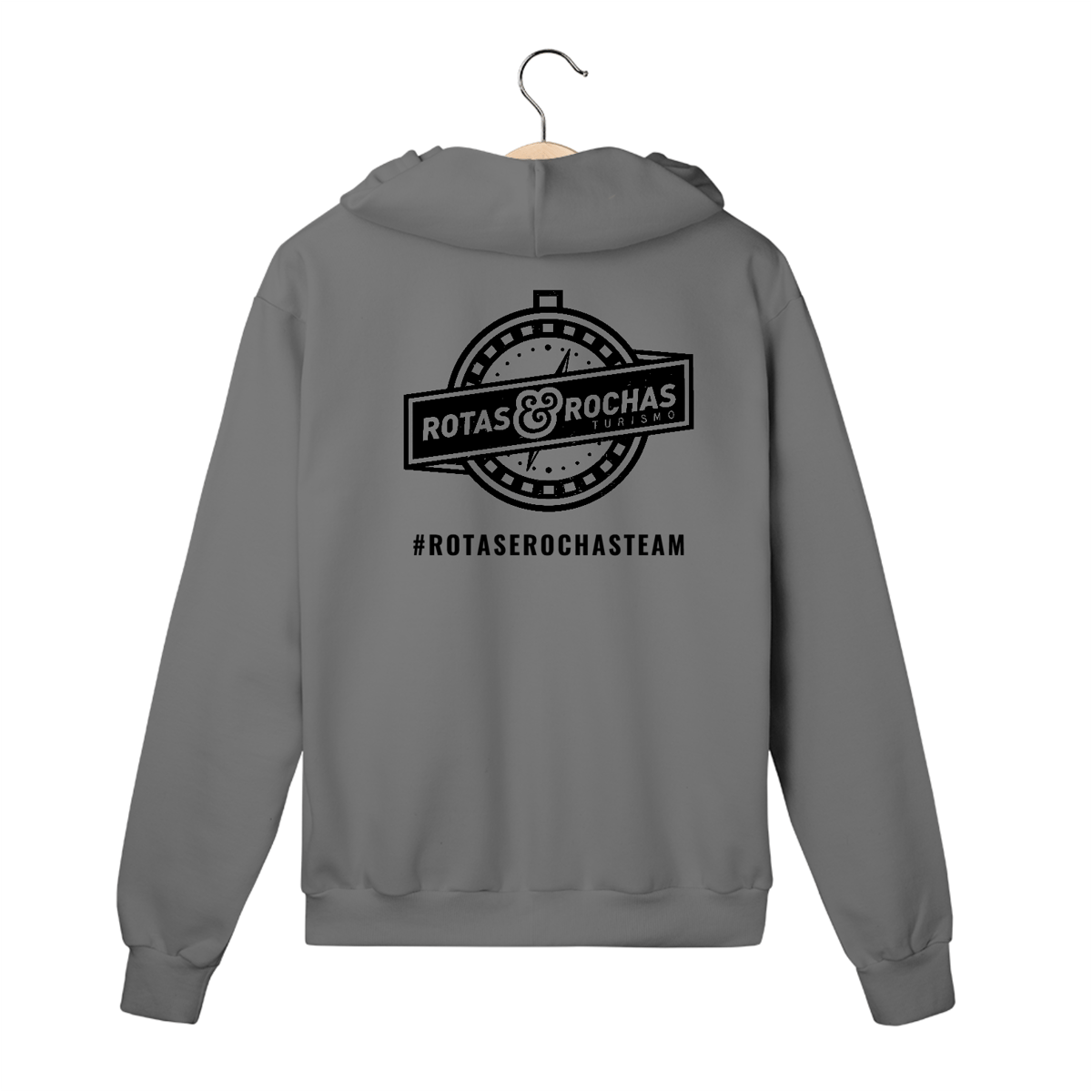 Nome do produto: Moletom com zíper ROTAS E ROCHAS