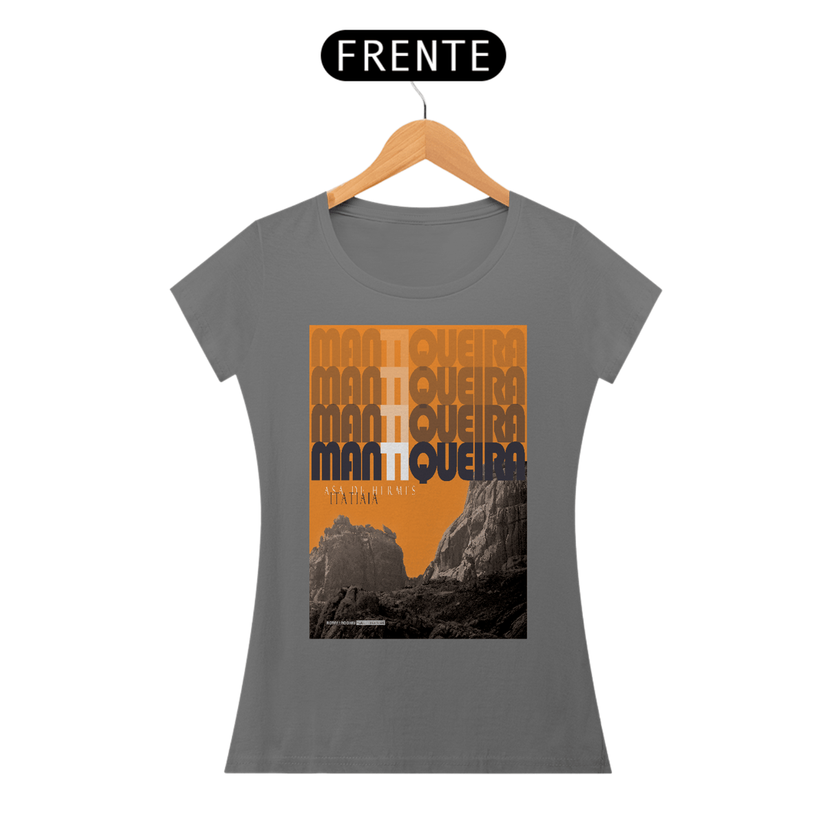 Nome do produto: Camiseta baby look algodão estonada ASA DE HERMES