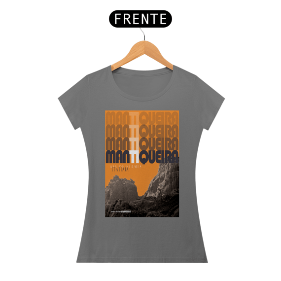 Camiseta baby look algodão estonada ASA DE HERMES