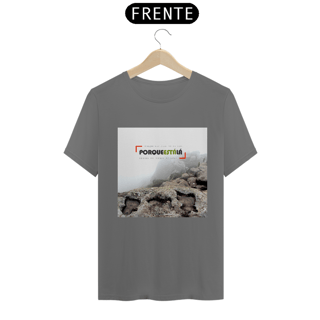Nome do produtoCamiseta unissex algodão estonada PORQUE ESTÁ LÁ (SINO)