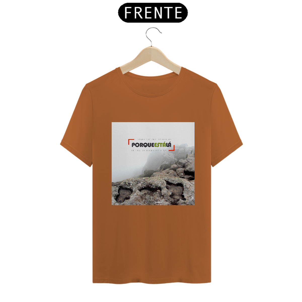Nome do produto: Camiseta unissex algodão pima PORQUE ESTÁ LÁ (SINO)