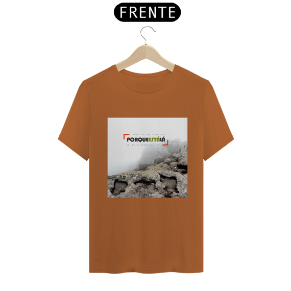 Camiseta unissex algodão pima PORQUE ESTÁ LÁ (SINO)
