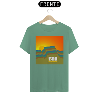 Nome do produtoCamiseta unissex algodão estonada BAÚ DA FELICIDADE (SOL)
