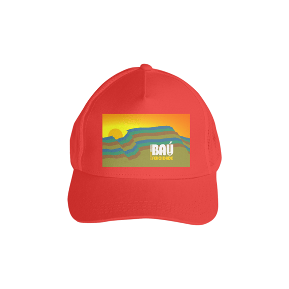 Boné com tela BAÚ DA FELICIDADE (SOL)