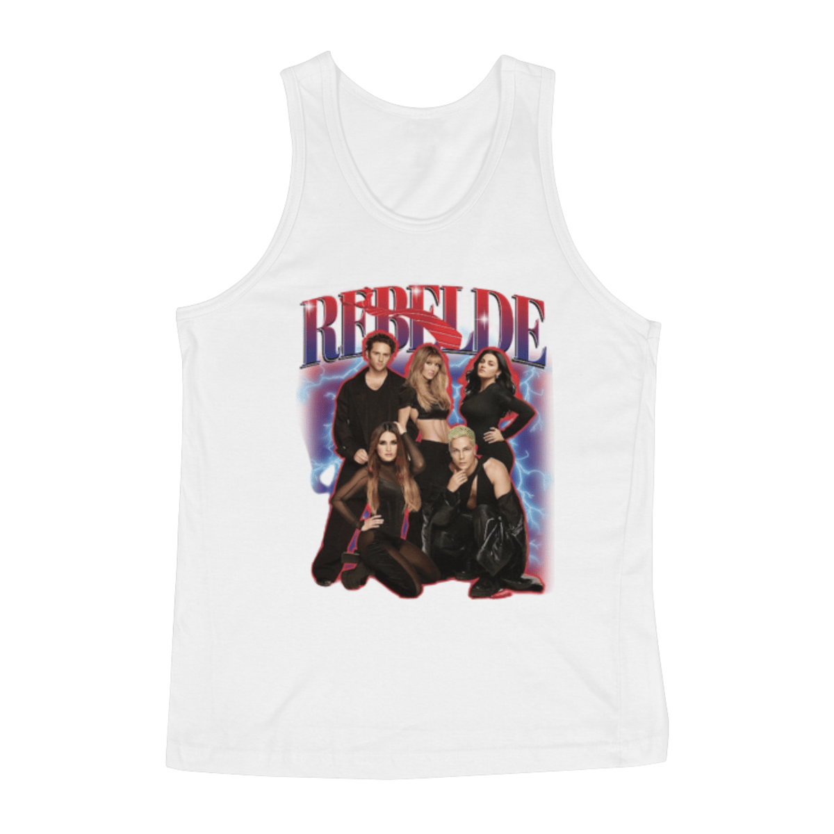 Nome do produto: Camiseta Regata Masculina Rebelde RBD Renner
