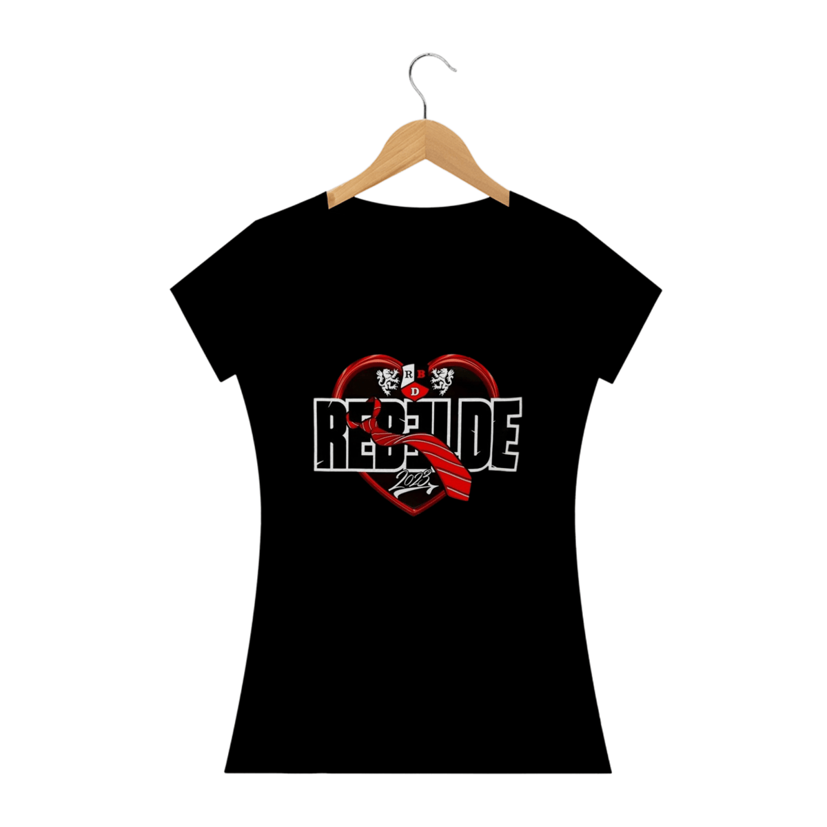Nome do produto: Blusa Babylook Coração Rebelde RBD 2023