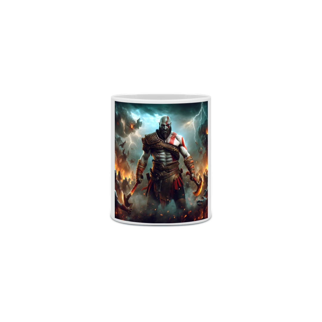 caneca: Kratos: Fúria Divina