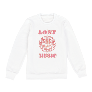 Nome do produto moletom lost in music ROSA