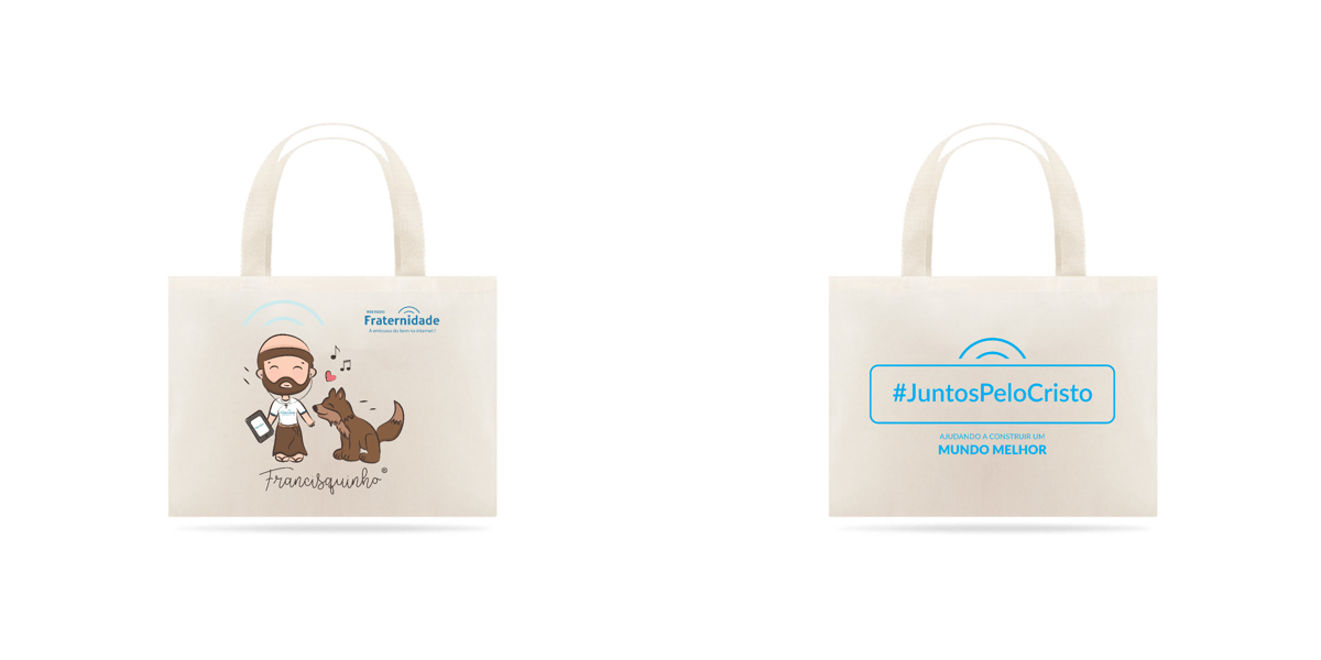 Nome do produto: Sacola Ecológica Francisquinho (branca)