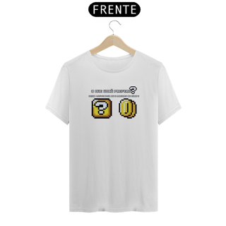 Nome do produto T-Shirt | Caixa Misteriosa - Super Mario World