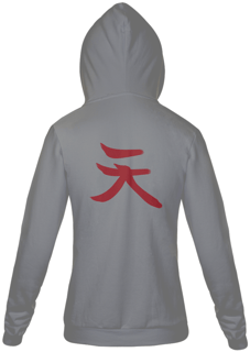 Nome do produto  Moletom com Zíper | Akuma Kanji - Street Fighter