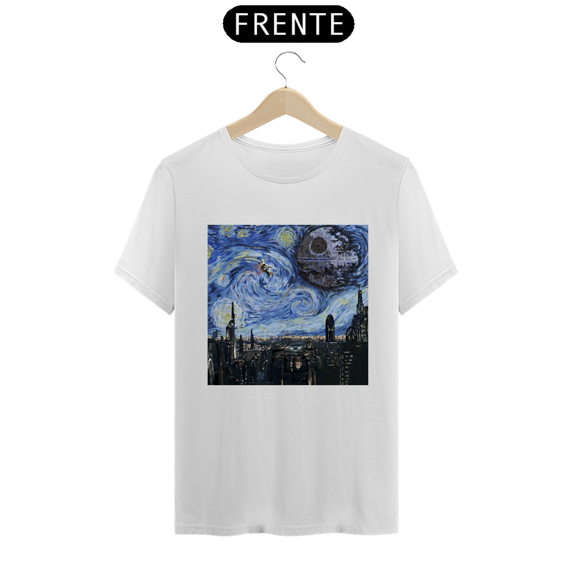 camisa estrela da morte variação com noite estralada 