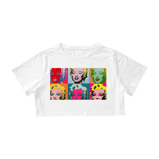 Nome do produto cropped feminino pop arte