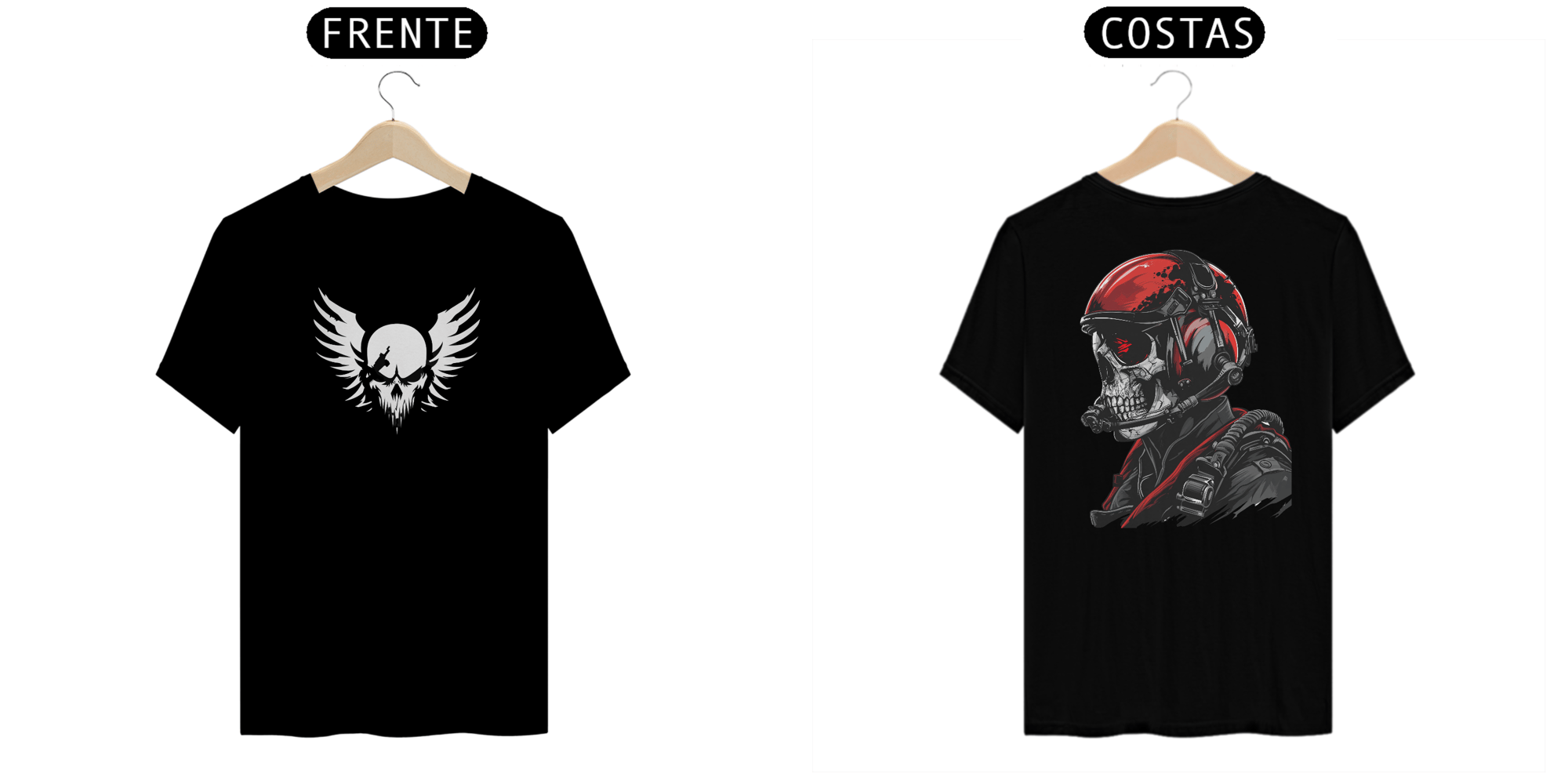 Camiseta skull pilot war