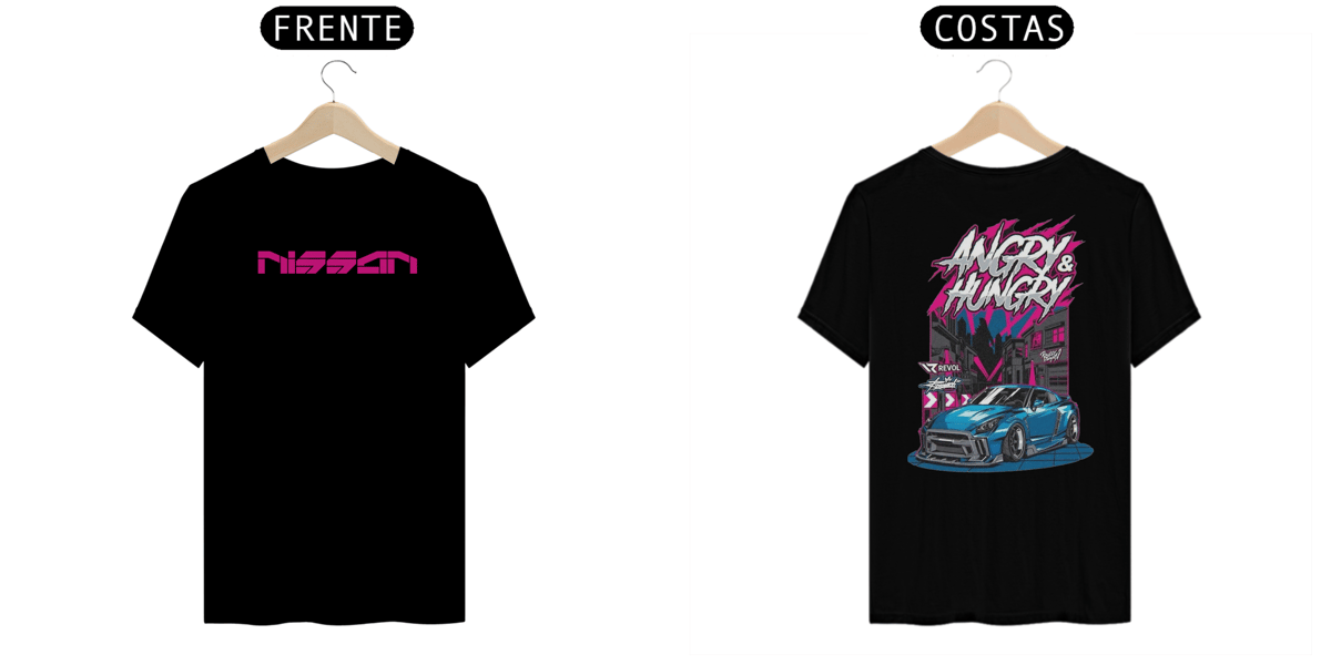 Nome do produto: Camiseta Nissan Angry & Hungry