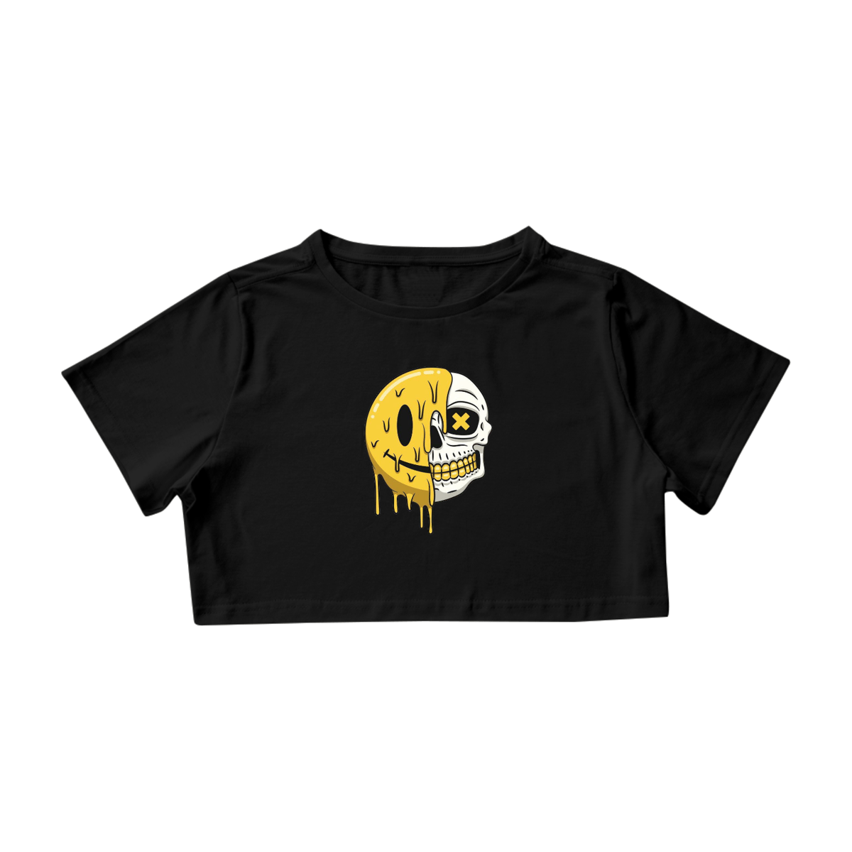 Nome do produto: Cropped Smile Caveira