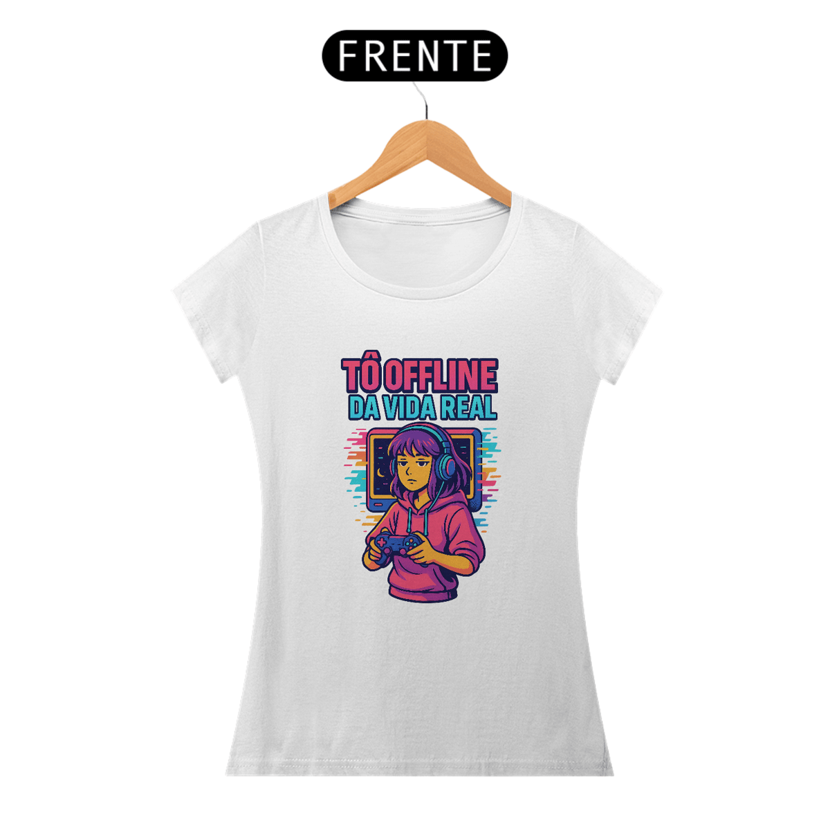 Nome do produto: Camisa - Offline da Vida Real (Feminina)