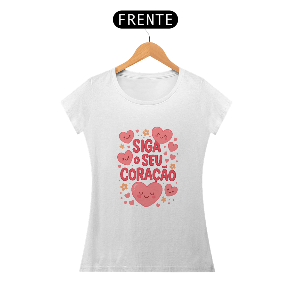 Nome do produto: Camisa - Siga o Seu Coração