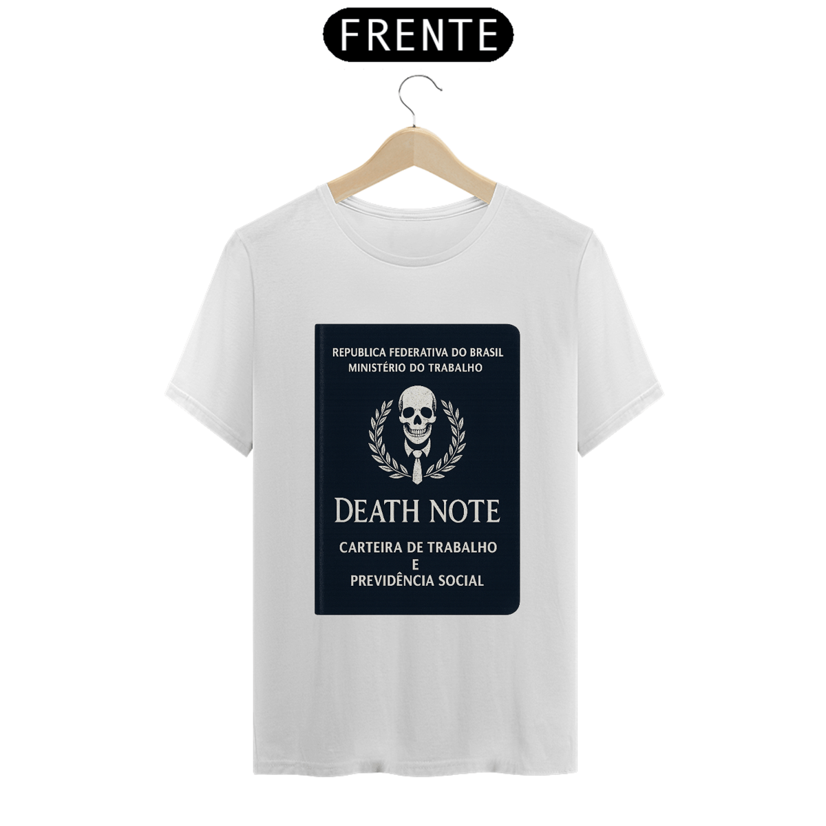 Nome do produto: Camisa - Carteira de Trabalho: Death Note
