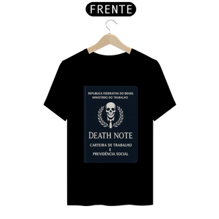 Nome do produto Camisa - Carteira de Trabalho: Death Note