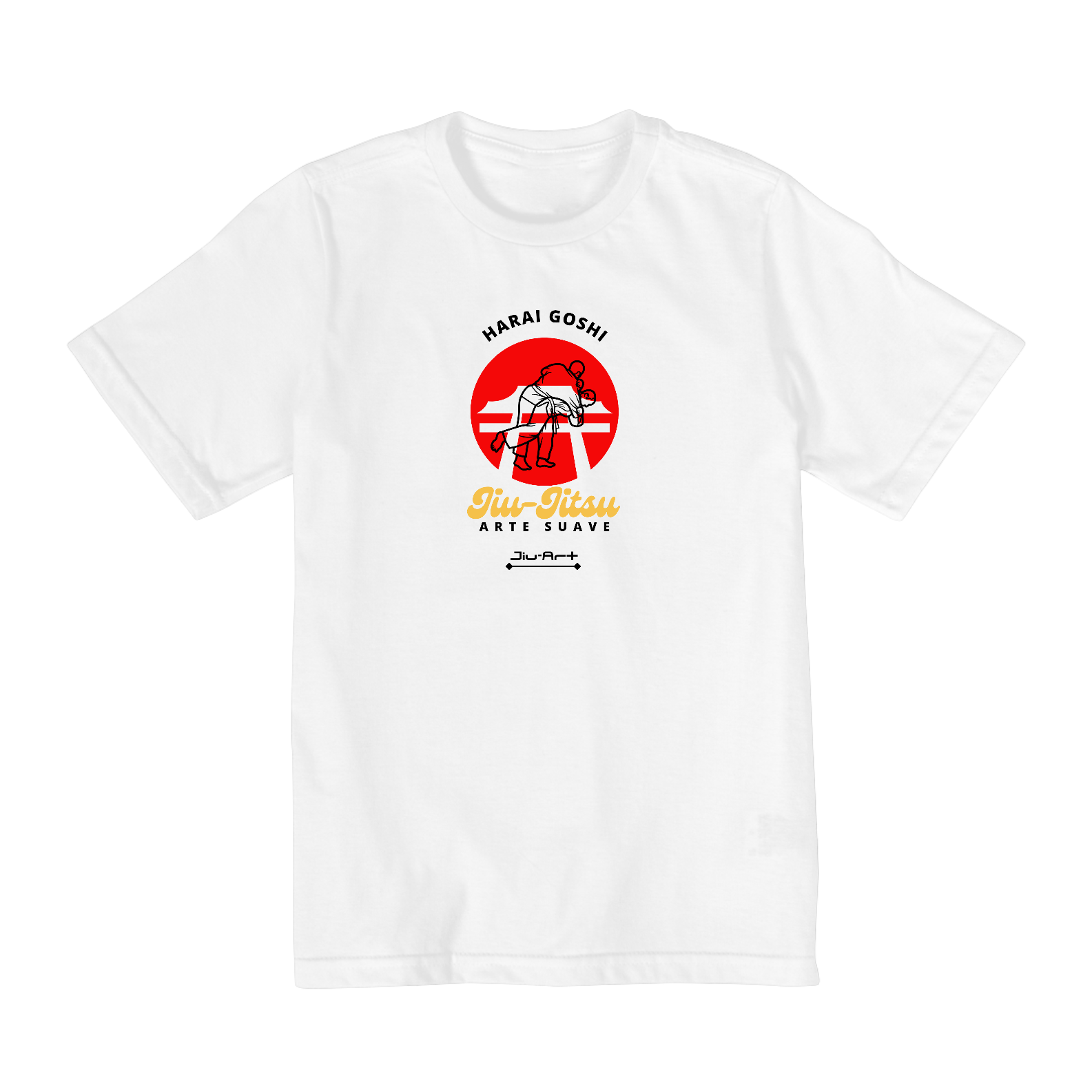 Camisa Harai Goshi (Infantil de 10 a 14 anos ) Letra preta