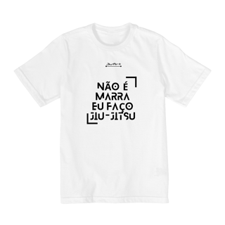 Nome do produto Camisa não é marra (Infantil de 10 a 14 anos) Letra preta