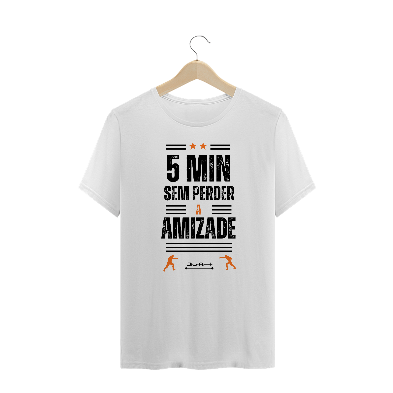 Camisa Plus Size - 5 min (Letra preta)