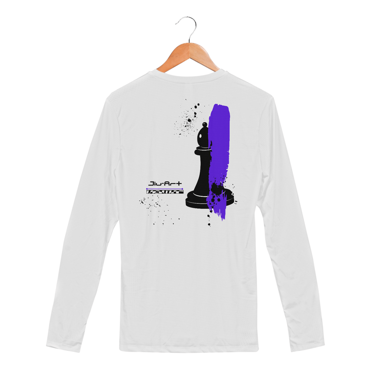 Nome do produto: Camisa longa Sport Dry UV - Faixa roxa