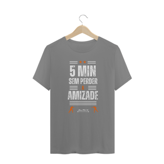 Nome do produto Camisa Plus Size - 5 min (Letra branca)