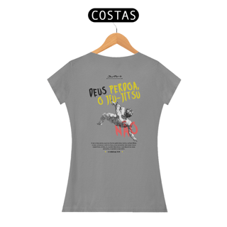 Nome do produto Camisa o Jiu-Jitsu não perdoa (Letra preta)