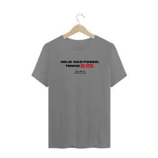 Nome do produto Camisa Plus Size Não posso, tenho Jiu-Jitsu (Letra preta)