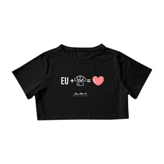 Camisa Cropped, Jiu-jitsu é minha paixão (Letra branca)