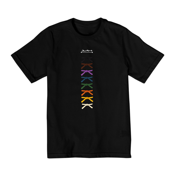 Camisa faixas (Infantil de 10 a 14 anos) Letra branca